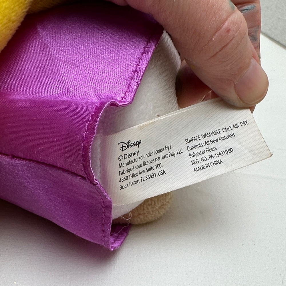 Tangled’s Rapunzel Princess Doll plush with Yellow Hair and Purple Dress - Picture 2 of 9